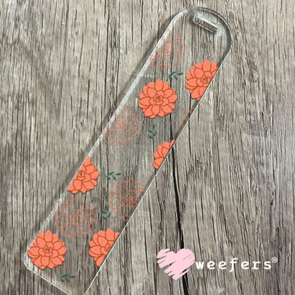 UV DTF Cup Wraps - Peach Succulent Bookmark Weefers