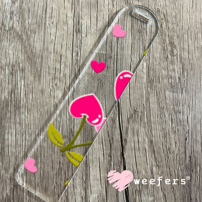 UV DTF Cup Wraps - Cherry Hearts Bookmark Weefers