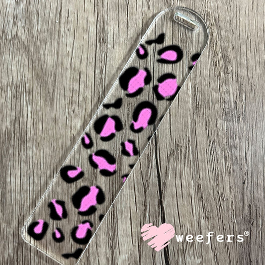 UV DTF Cup Wraps - Pink Cheetah Print Bookmark Weefers