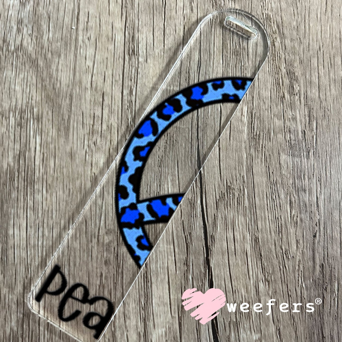 UV DTF Decal - Peace Love Back the Blue Bookmark Weefers