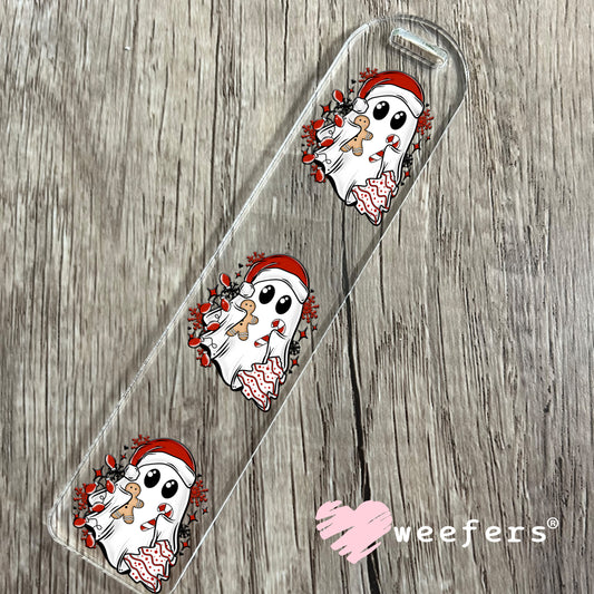 Christmas Ghost Snacks UV DTF Bookmark Decal