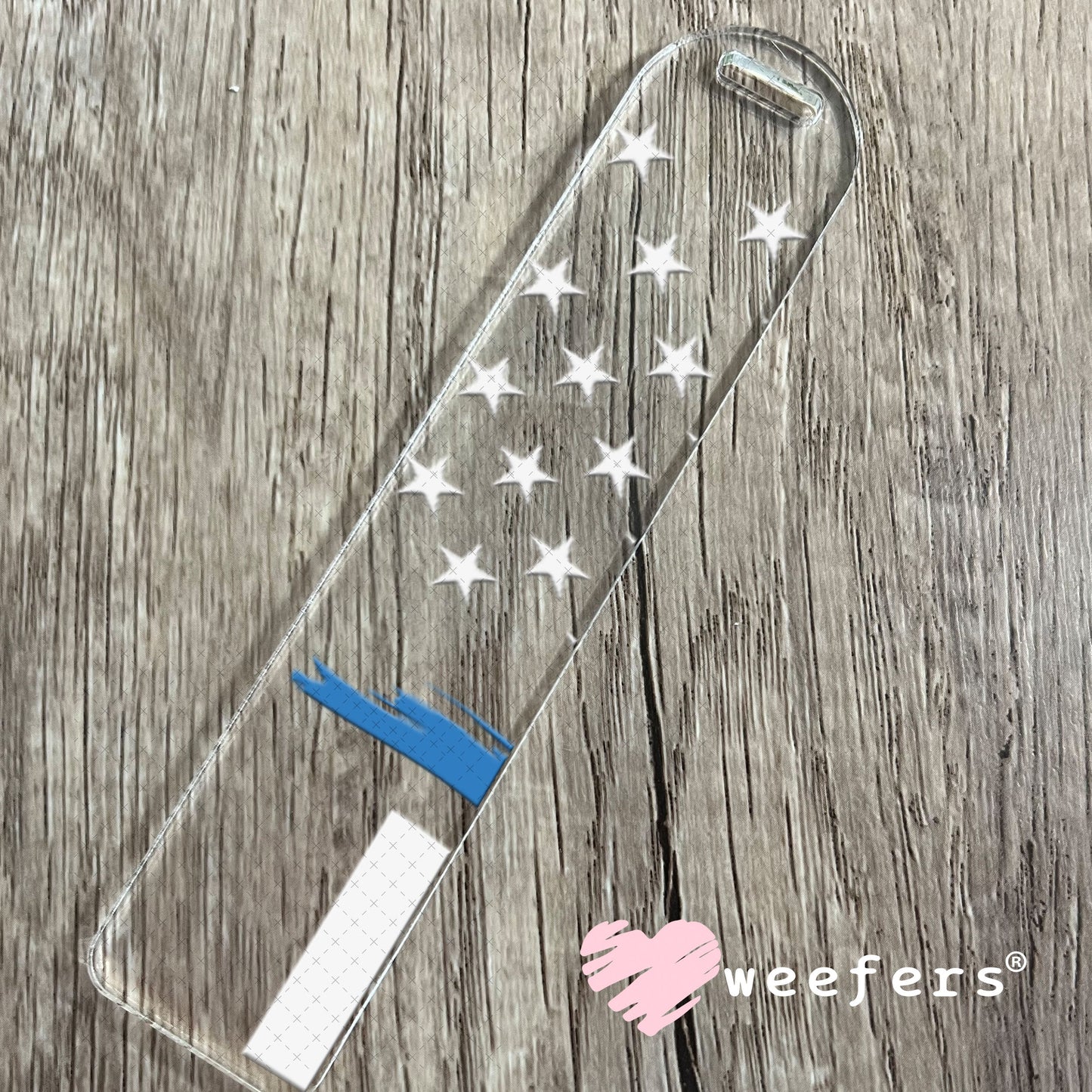 UV DTF Decal - Police Promoted to Daddy Bookmark Weefers