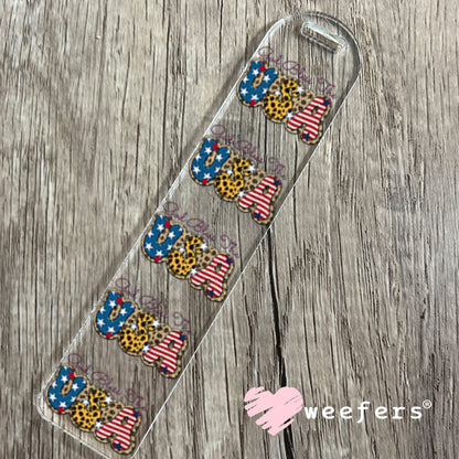 UV DTF Decal - God Bless the USA Bookmark Weefers