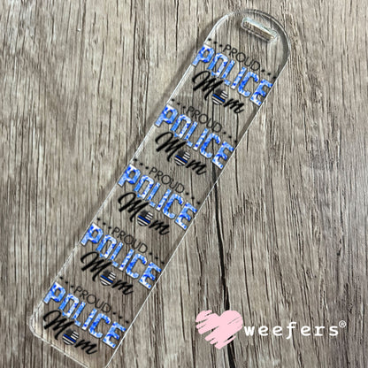 UV DTF Decal - Proud Police Mom Bookmark Weefers