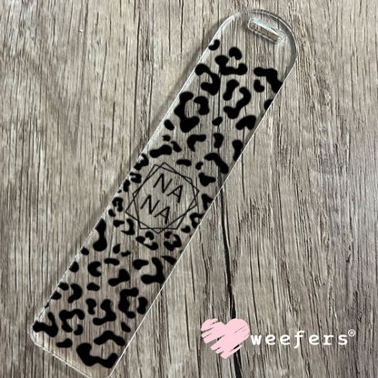 UV DTF Cup Wraps - Nana Black Cheetah Bookmark Weefers