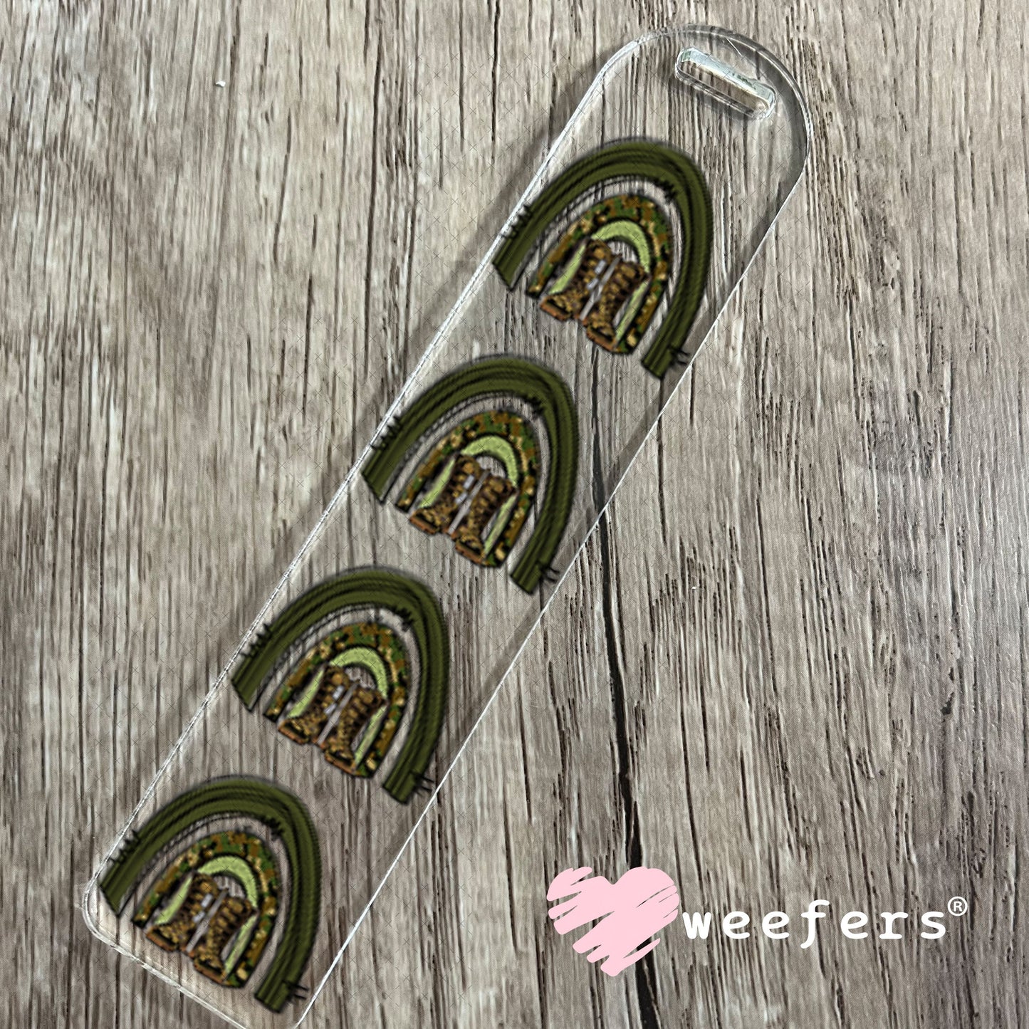 UV DTF Decal - Military To My Bonus Dad Bookmark Weefers