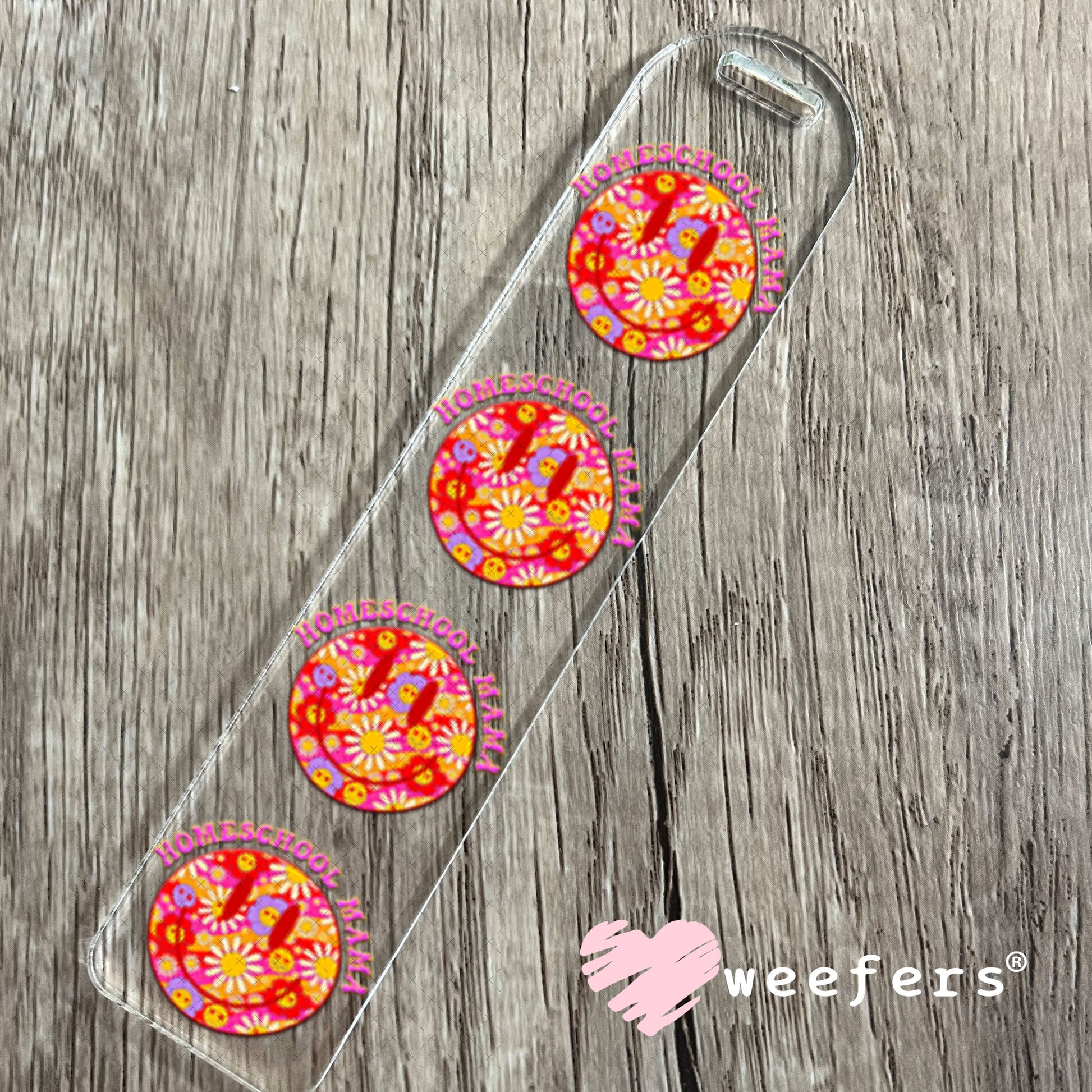 UV DTF Decal - Homeschool Mama Smile Face Bookmark Weefers