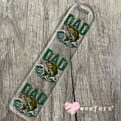 UV DTF Decal - Dad Fishing Bookmark Weefers