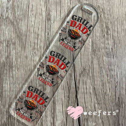 UV DTF Decal - Grill Dad the Grill Legend Bookmark Weefers