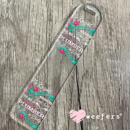UV DTF Decal - My Knight and Shining Armor Plumber Bookmark Weefers