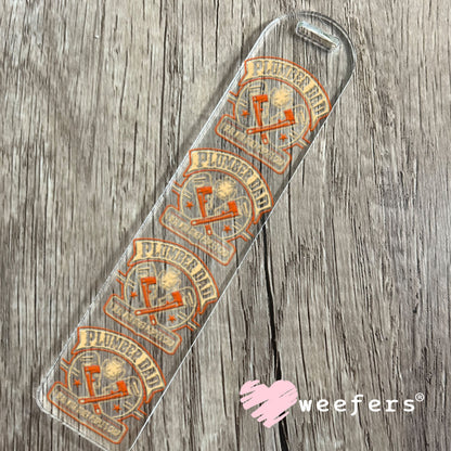 UV DTF Decal - Plumber Dad I Deal with Other Peoples Crap Bookmark Weefers