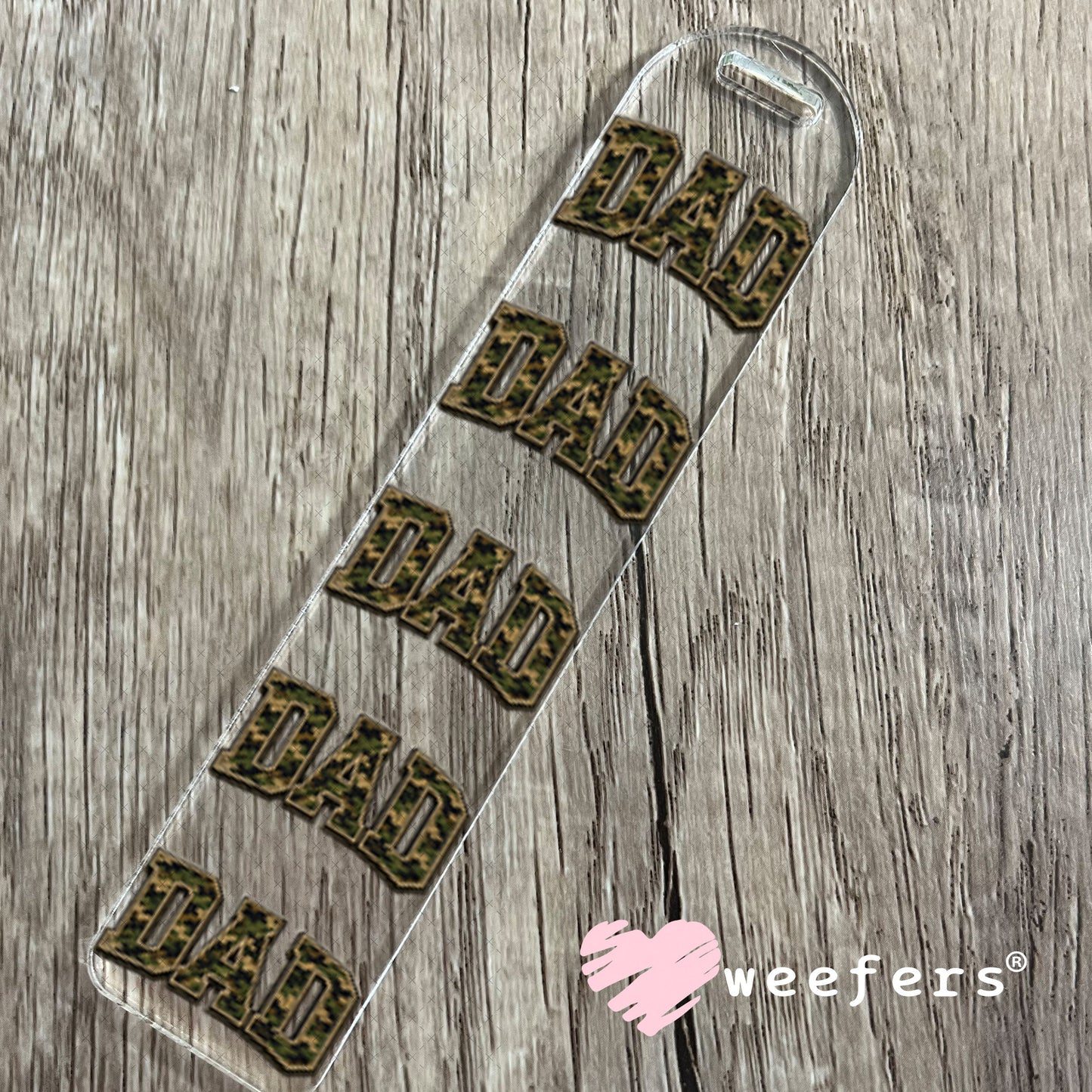 UV DTF Decal - Dad Camo Bookmark Weefers