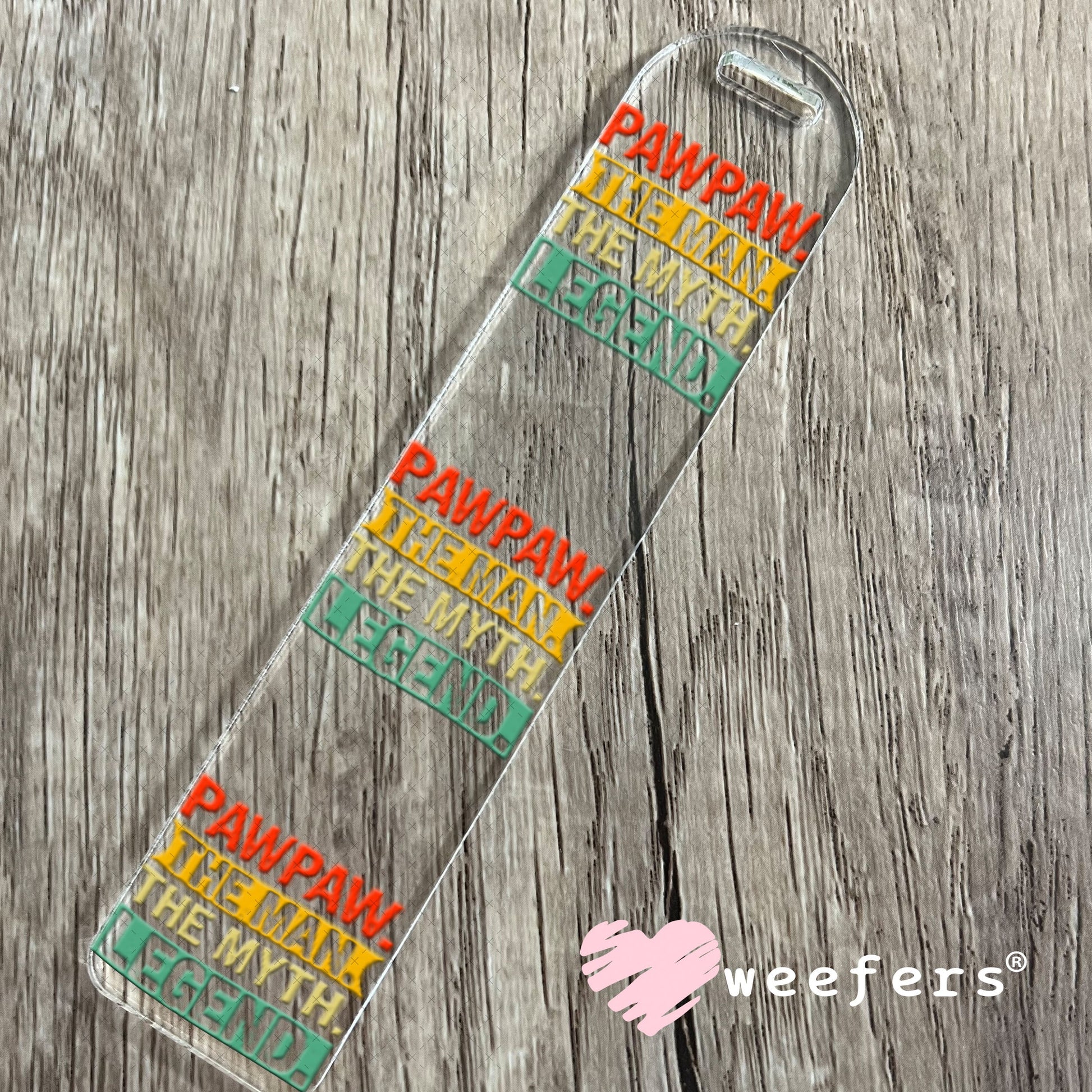 UV DTF Decal - PapPaw Then Man, The Myth,The Legend Bookmark Weefers