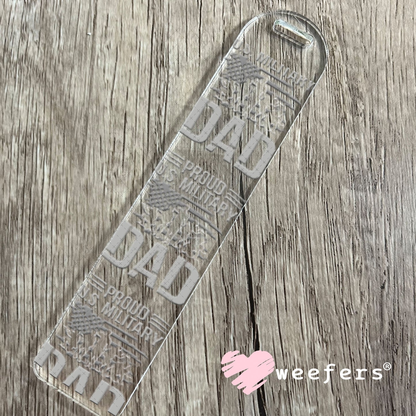 UV DTF Decal - Proud US Milityary Day Bookmark Weefers