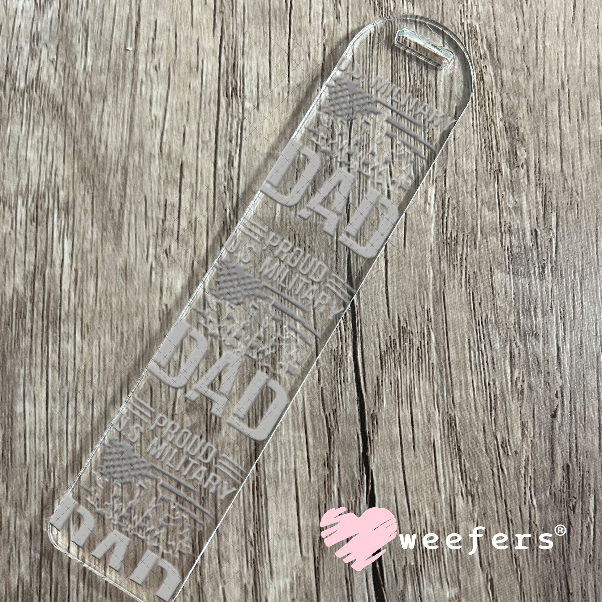 UV DTF Decal - Proud US Milityary Day Bookmark Weefers