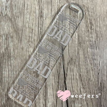 UV DTF Decal - Proud US Milityary Day Bookmark Weefers
