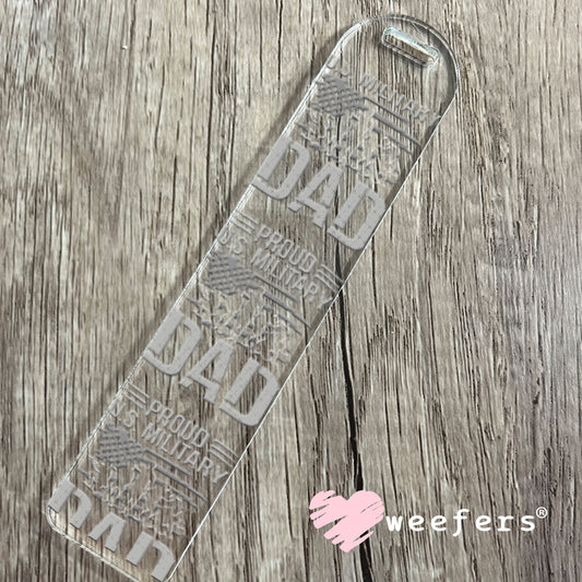 UV DTF Decal - Proud US Milityary Day Bookmark Weefers