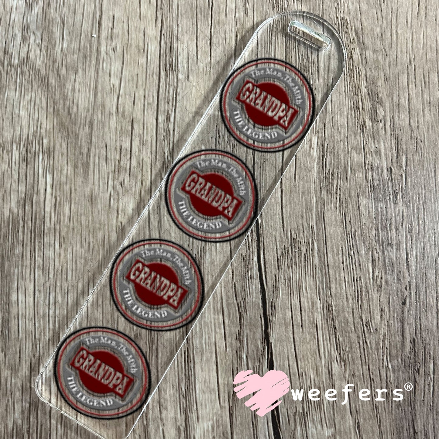 UV DTF Decal - Grandpa The Legend Bookmark Weefers