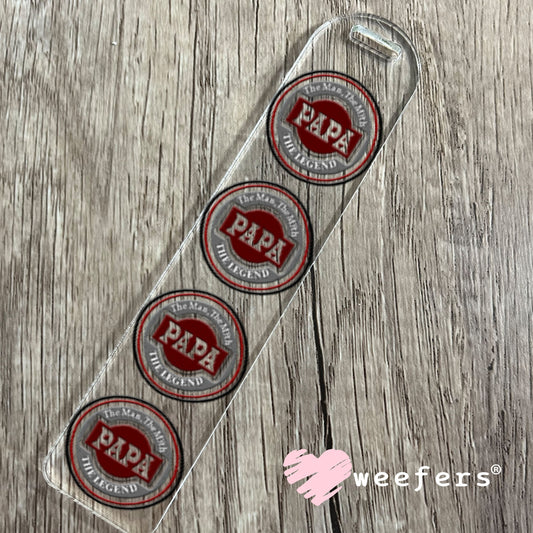 UV DTF Decal - Papa The Legend Bookmark Weefers