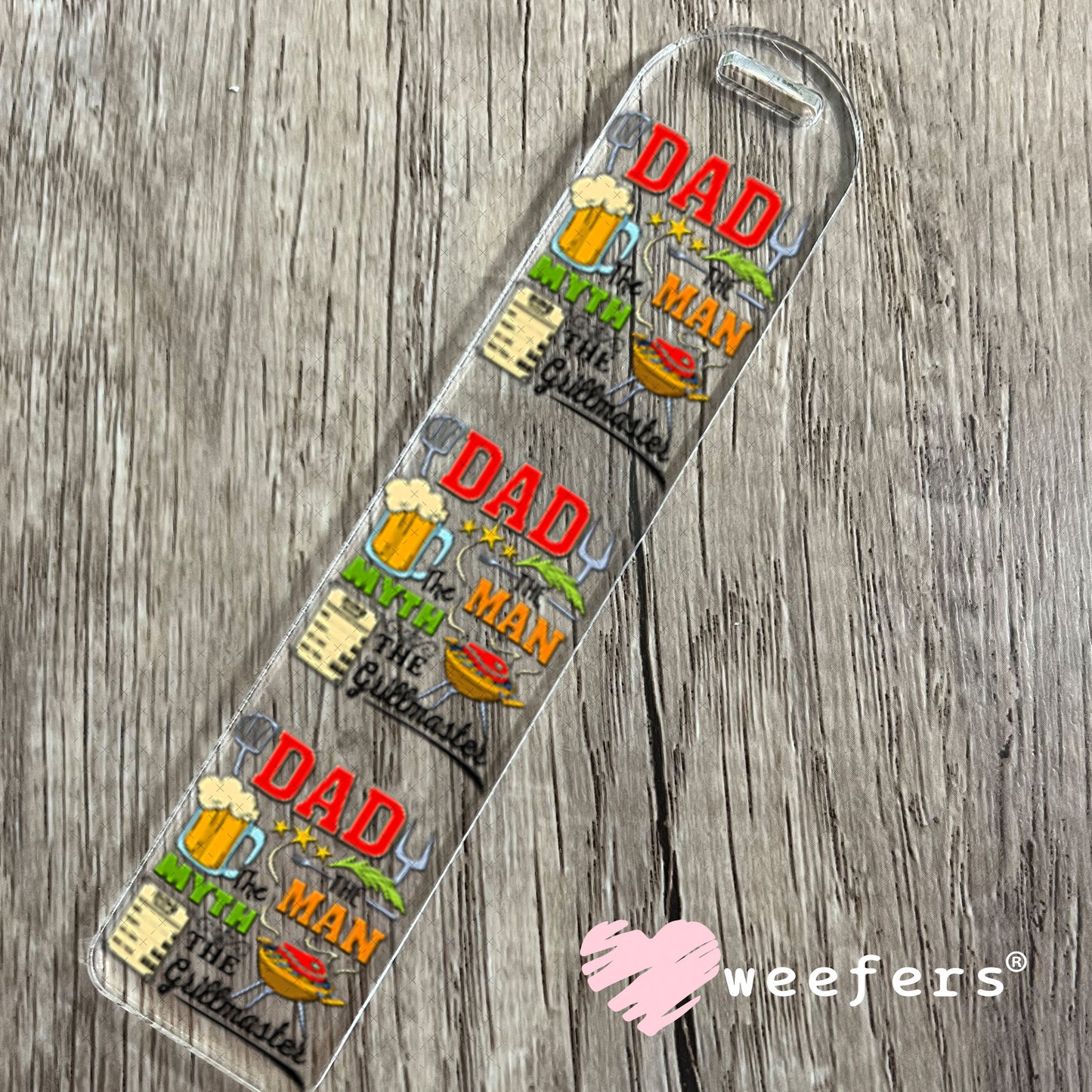 UV DTF Decal - Dad the Man The Grillmaster Bookmark Weefers