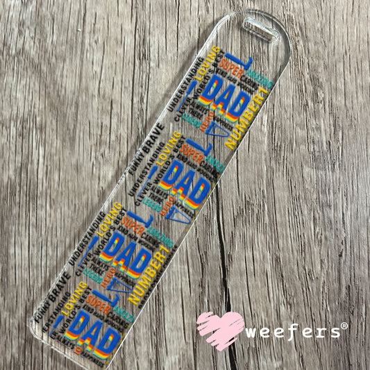 UV DTF Cup Wraps - Dad Quotes Bookmark Weefers