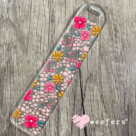 UV DTF Cup Wraps - Pink and Yellow Flowers Bookmark Weefers
