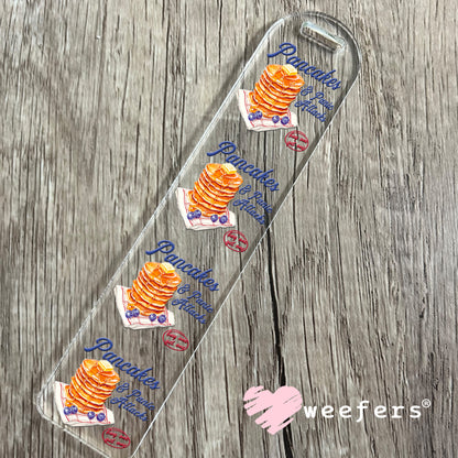 Pancakes and Panic Attacks UV DTF Bookmark Decal