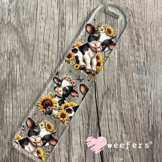 UV DTF Cup Wraps - Baby Cows and Sunflowers Bookmark Weefers