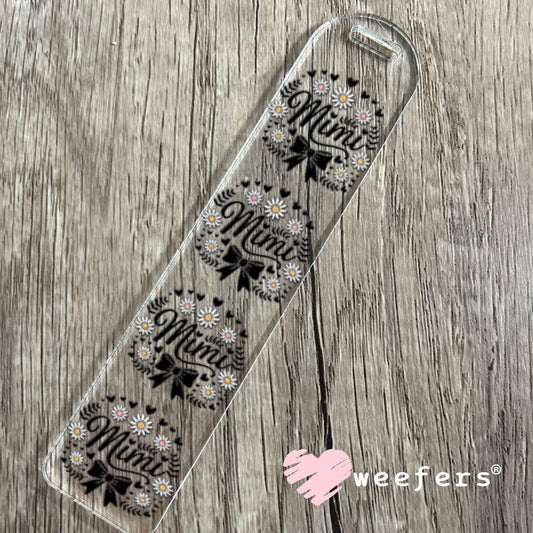 UV DTF Decal - Mimi Black Bow Bookmark Weefers