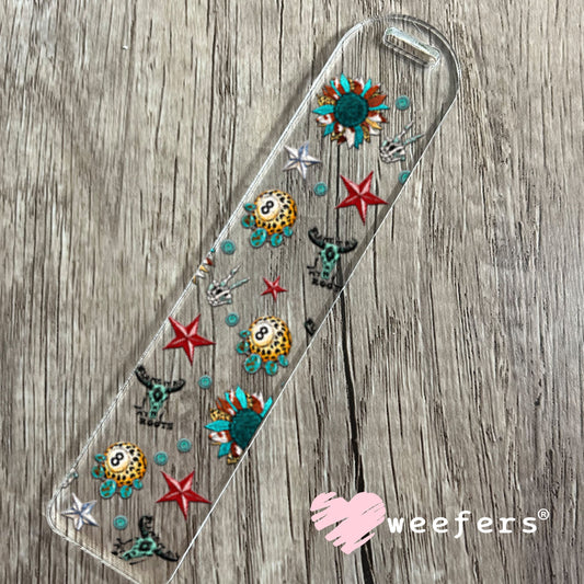 UV DTF Cup Wrap – USA Red White Blue Bows Bookmark Weefers