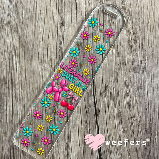 UV DTF Cup Wraps - Literally Just a Girl Balloon Dog - Weefers® Exclusive Bookmark Weefers