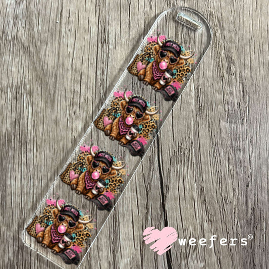 UV DTF Decal - Hot Mess Leopard Cow Bookmark Weefers