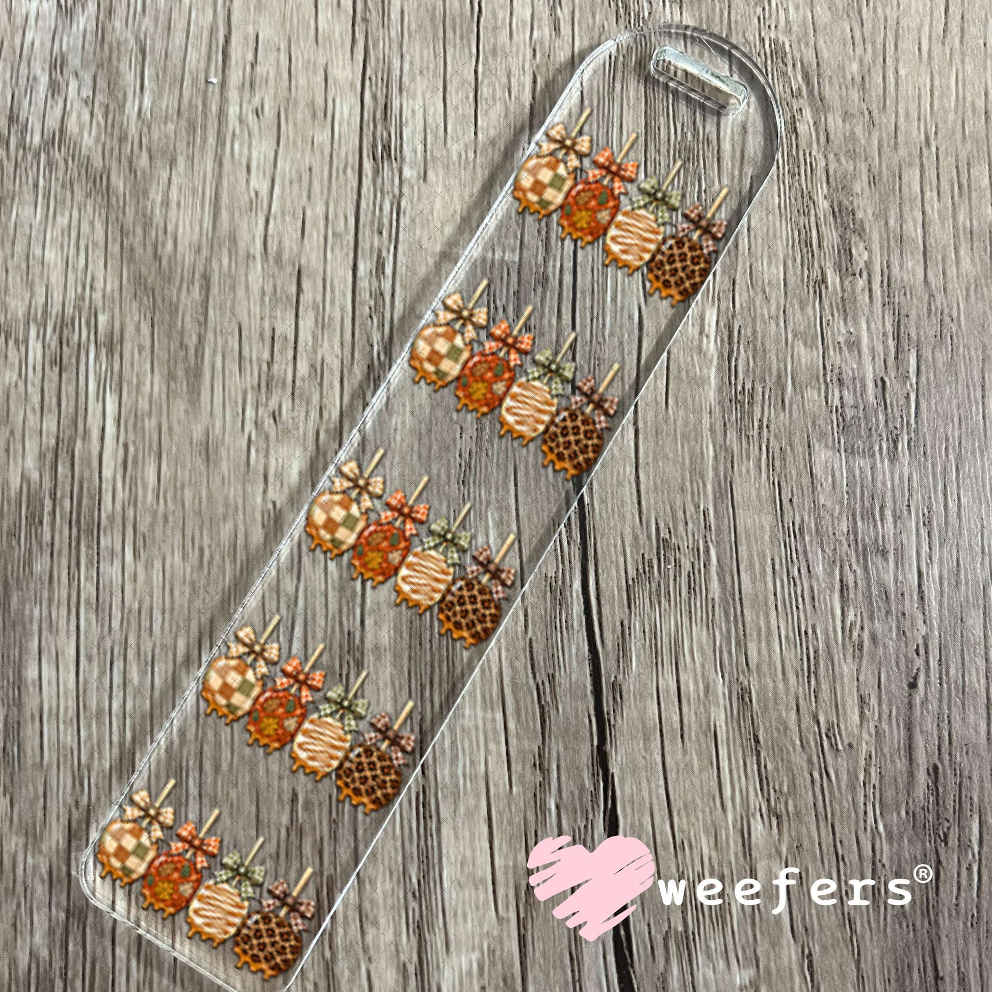 UV DTF Decal - Autumn Candy Apples Bookmark Weefers