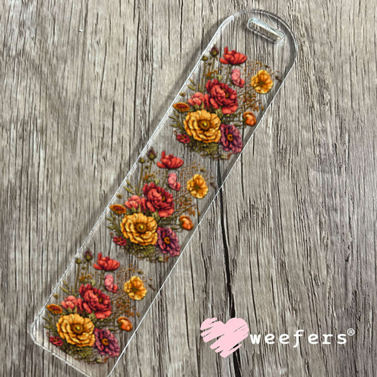 UV DTF Decal - Fall Flower Bouquet Bookmark Weefers