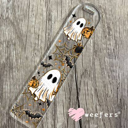 UV DTF Cup Wraps - Ghost Spider Webs Halloween Bookmark Weefers