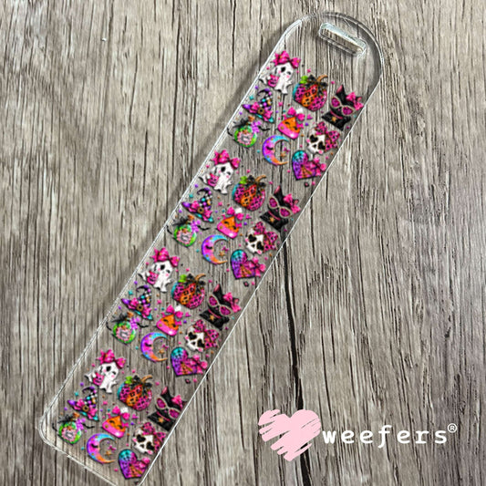 UV DTF Decal - Ghost and Pumpkins Colorful Bookmark Weefers
