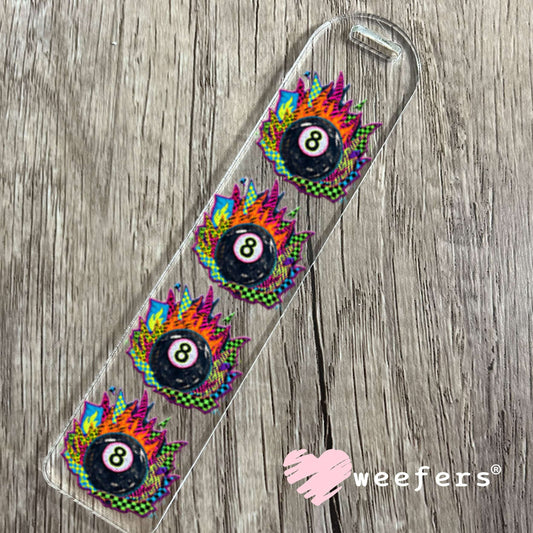 UV DTF Decal - Western Fire Eightball Bookmark Weefers