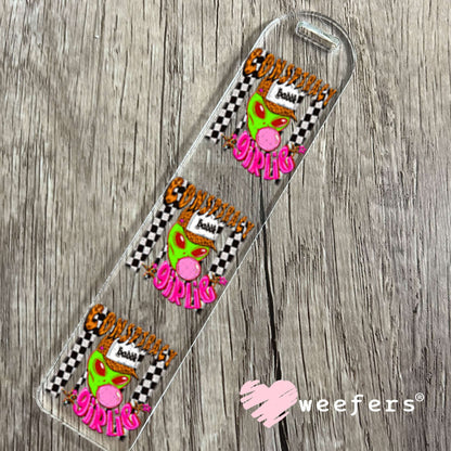 UV DTF Decal - Conspiracy Girlie Alien Bookmark Weefers