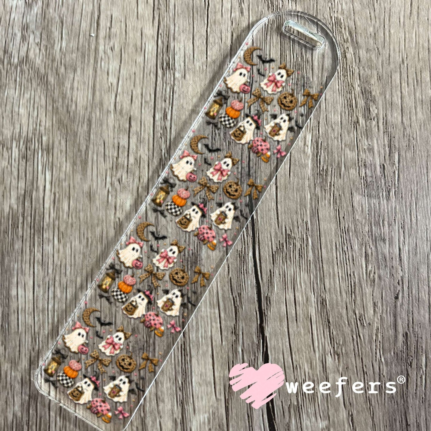 UV DTF Decal - Leopard Ghosts and Pumpkins Bookmark Weefers