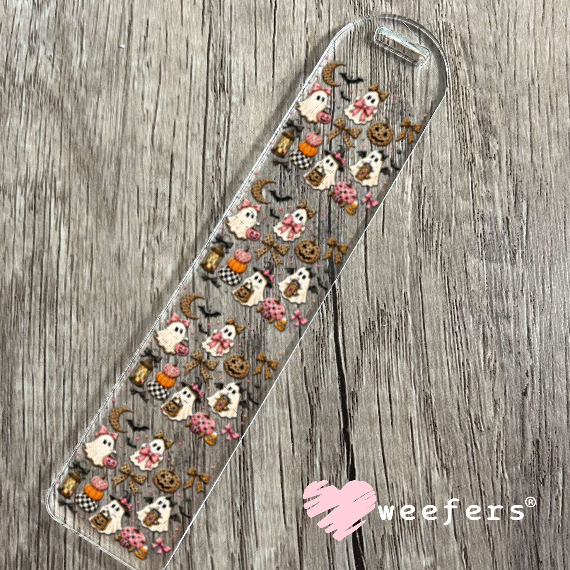 UV DTF Decal - Leopard Ghosts and Pumpkins Bookmark Weefers