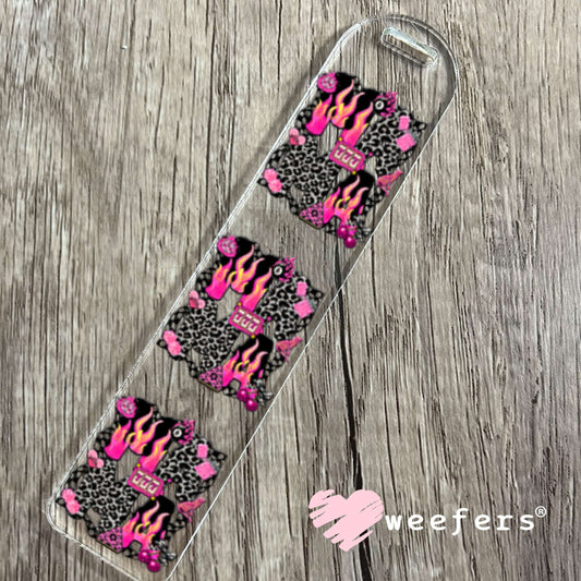 UV DTF Decal - Lucky 7's Pink Black Bookmark Weefers
