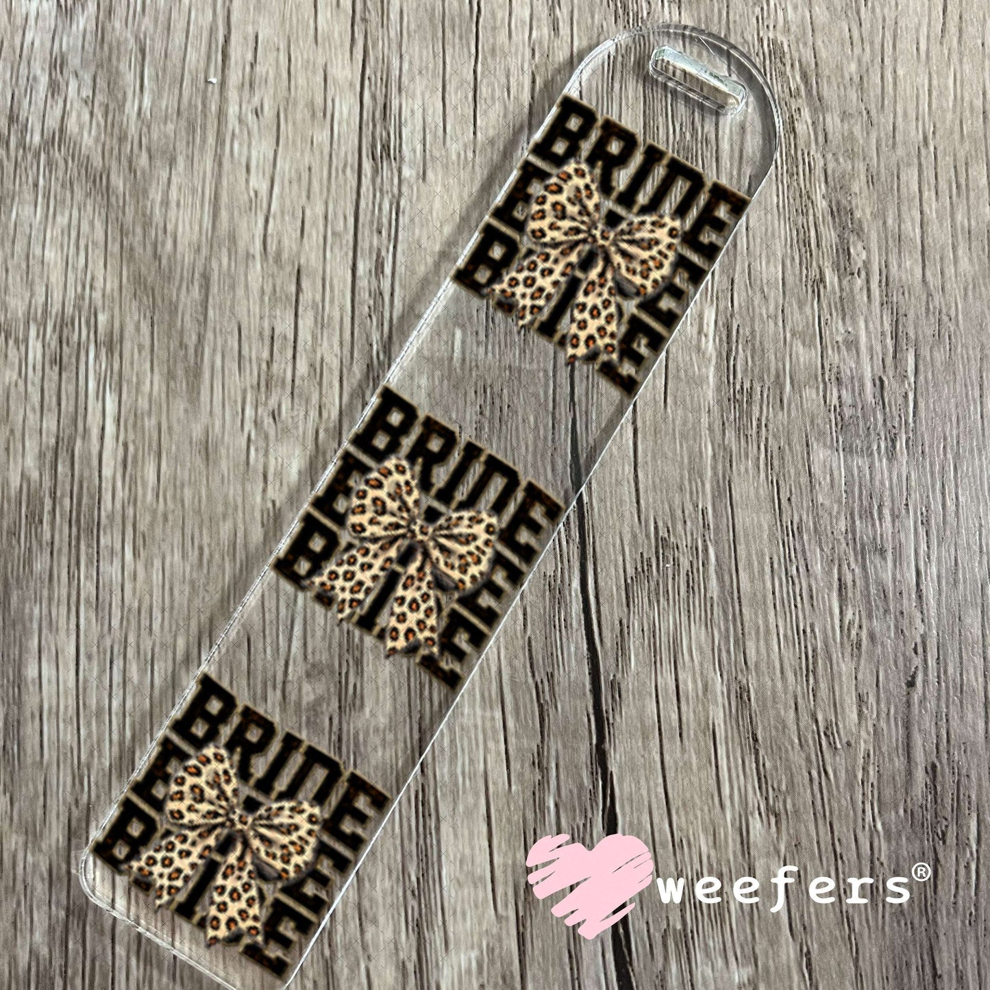 UV DTF Decal - Bride Leopard Bow Bookmark Weefers