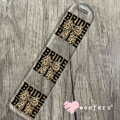 UV DTF Decal - Bride Leopard Bow Bookmark Weefers