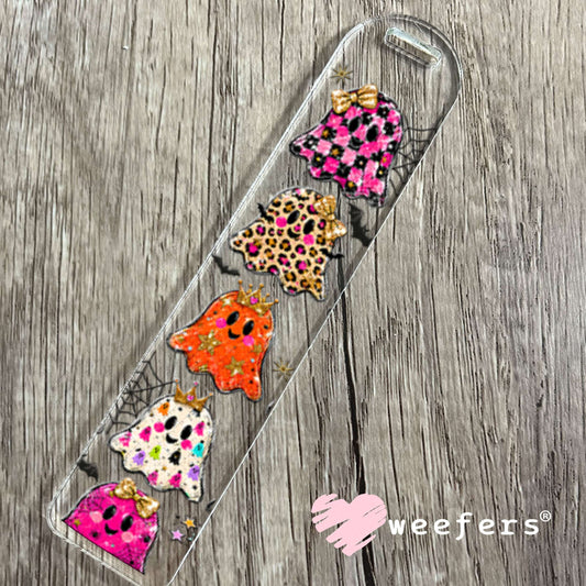 UV DTF Cup Wraps - Colorful Ghosts Halloween Bookmark Weefers