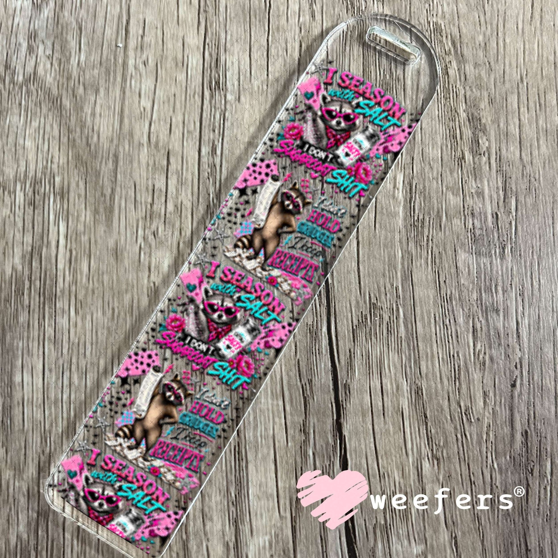 UV DTF Cup Wraps - I Season with Salt- Weefers® Exclusive Bookmark Weefers