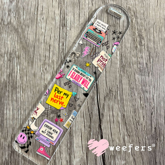 UV DTF Cup Wraps - Funny Work quotes Bookmark Weefers