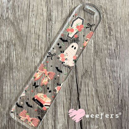 UV DTF Cup Wraps - Coffins and Ghosts Peach Bookmark Weefers