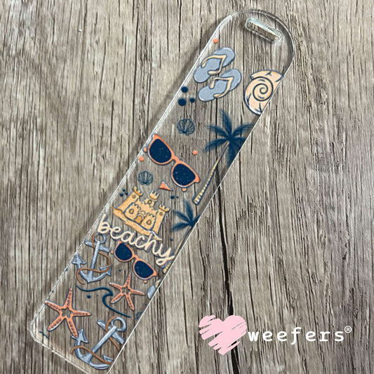 UV DTF Cup Wraps - Blue Beachy Bookmark Weefers