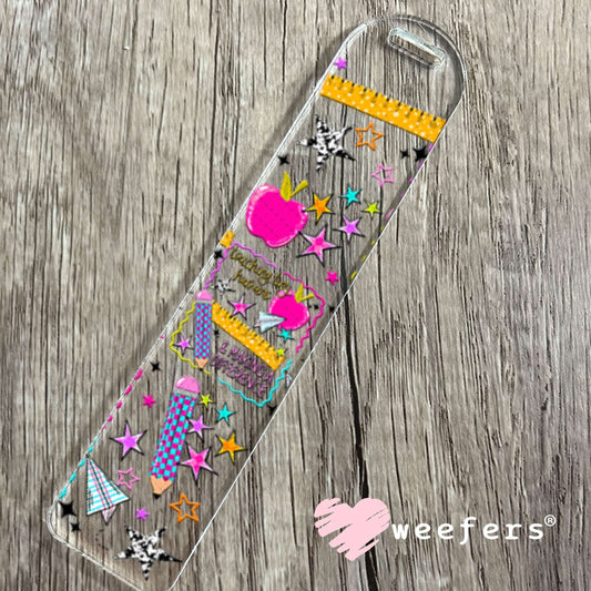 UV DTF Cup Wraps - Teaching Tiny Humans Bookmark Weefers