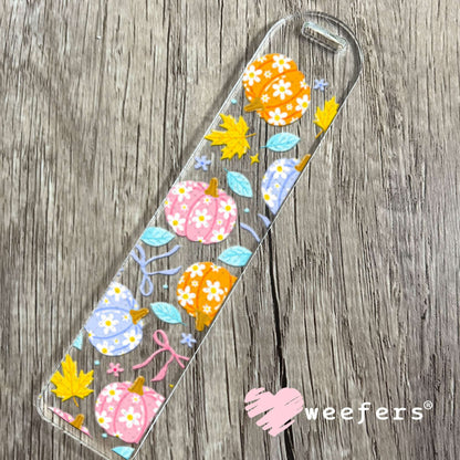UV DTF Cup Wraps - Pastel floral Pumpkins Bookmark Weefers